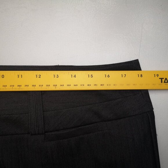 Fashion Bug Ladies Size 14 Black Zipper & 3 Button Closure Flare Leg Dress Pants - Picture 12 of 14